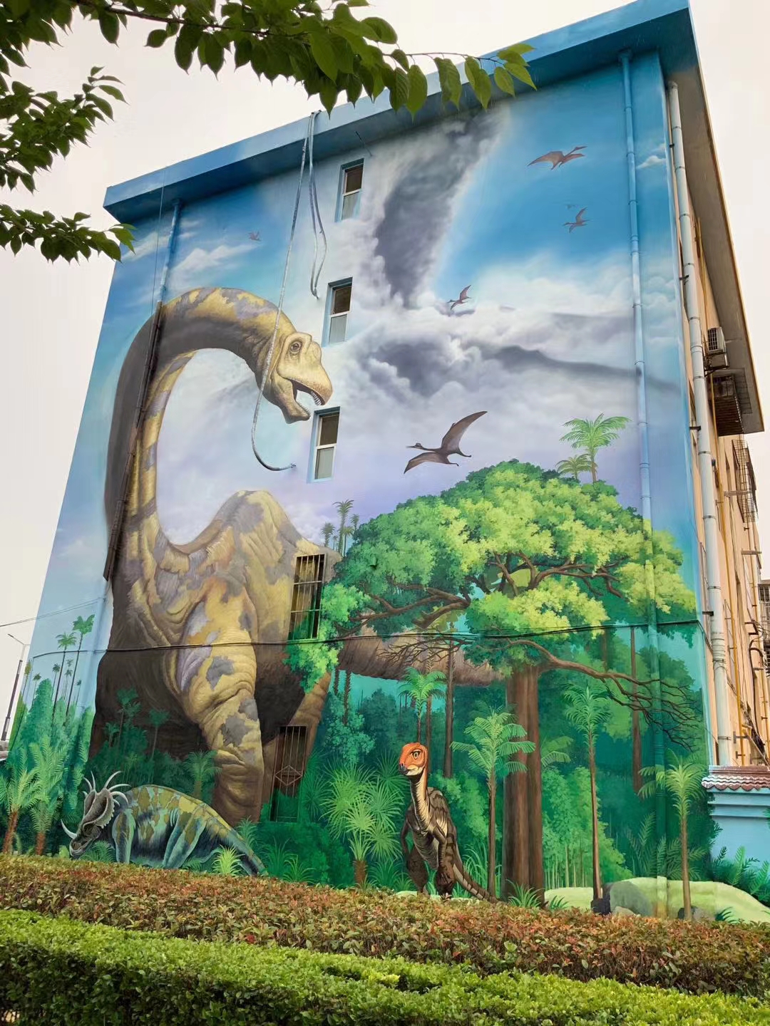 宜丰恐龙主题公园墙绘