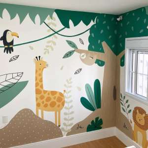儿童房间墙绘怎么收费？